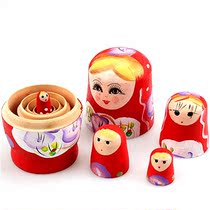 Trekking toy girl shake-up woody Russian set 5 floors colorful childrens toys send girls birthday presents