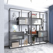 New Chinese office shelves Light and luxurious Easy bookshelves Living room Show shelves Ground Bou Shelf Creative Pendulum pieces