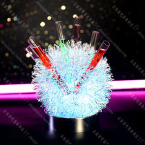 Bar night KTV hog ball test tube rack hollow honeycomb wine rack cocktail rack glowing dandelion test tube rack