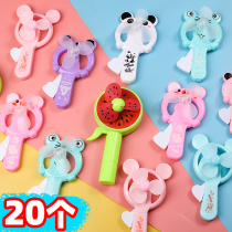 Children handheld hand pressed small fan swing creative small gift toy ground stall Cartoon Manual Elementary Schoolboy Fan