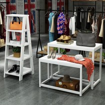 Window display rack cosmetics display table shoes shelf clothing store display cabinet bag accessories mother and baby Island Booth