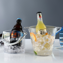 High-value acrylic color ice bucket commercial wine champagne bucket home bar KTV plastic ice particle ice block bucket