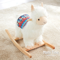 Korea INS Children rocking horse Baby baby year-old toy gift Little lamb Camel rocking horse Trojan horse adults can sit