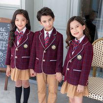 Kindergarten garden clothes Primary school school uniform suit suit casual suit spring and autumn clothing College style childrens class suit suit