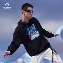 Wouldbe 2022 new sports necropolis for men and women basketball training running fitness casual sets of hooded sweatshirts
