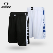 Standard basketball pants Mens summer basketball running training fitness leisure sports five-point pants loose large size shorts