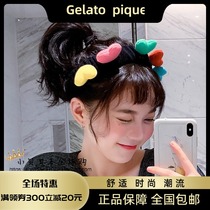 Japanese GP love launch hair band elastic mask home hair band female hair band cute hair accessories