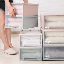 Large storage box drawer storage box plastic transparent clothing finishing box storage cabinet underwear storage box
