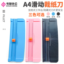 Student Mini Cut Paper Knife Simple Cut Paper Knife Manual Cut Paper Themed Plastic Film Trimmed photo Cardboard Fillet