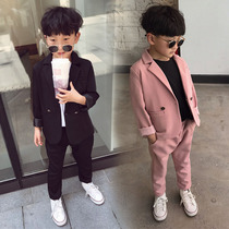  2021 spring and autumn fashion childrens clothing Korean version of the boy suit suit childrens small suit suit flower girl handsome dress
