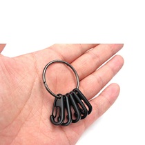 Quick removal keychain pendant simple creative personality anti-throwing outdoor mountaineering buckle ring mini finishing management pendant