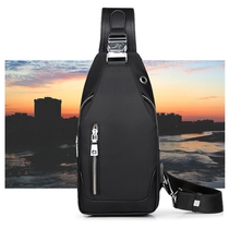 Hong Kongs new chest bag fashion trend messenger bag Korean canvas shoulder bag large-capacity sports trendy waist bag