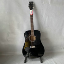 Clearance Johnson Johnson 41 inch Black Bright Rounded Rosewood Fretboard Folk Acoustic Guitar