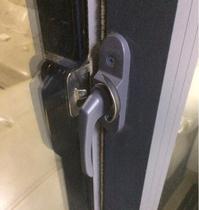 Thickened stainless steel door and window crescent lock aluminum alloy plastic steel push-pull translation balcony glass window buckle half moon hook