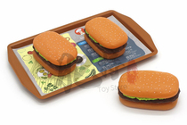 Kindergarten Childrens House toys big burger puzzle Enlightenment cooking tableware model simulation food bulk