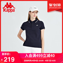 Kappa Capa short sleeve 2022 new spring women sports T-shirt POLO shirt upright collar half sleeve blouse K0C32PD01D