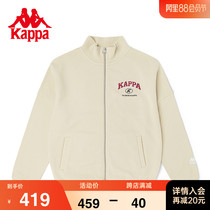 Kappa kappa knitted cardigan 2021 new autumn couple men and women sports sweater letter printing long-sleeved jacket