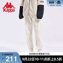 Kappa Kappa Kappa sweatpants 2021 new autumn couple men and women knitted plus velvet trousers casual small feet