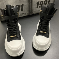 High helps thick bottom mens shoes 2022 Spring new trends White board shoes Mens casual sports Old daddy Shoe men heightening