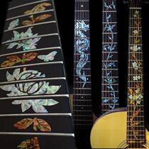 Xuanxiang Yu Finger Plate Sticker Shell Inlaid Decal Acoustic Guitar Accessories Performance Shake Starry Sky Kitten Deer Head Cherry Blossom