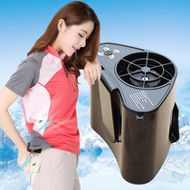 Summer cooling air conditioning clothing waist hanging USB portable mobile skin cooling machine working clothes portable cooling fan