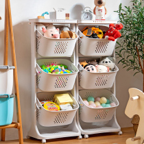 Xingyou toy storage rack finishing rack multi-layer movable cart debris storage basket snack rack