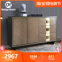 DR modern light luxury American Solid Wood Sideboard Dining Hall cabinet living room Hall Hall Hall Cabinet integrated wall shoe cabinet G