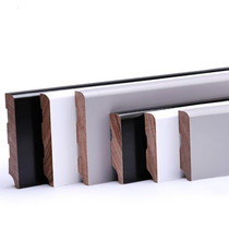 Nordic solid wood skirting line Wall paste foot line Paint white pure solid wood Fan Longan flat corner foot line