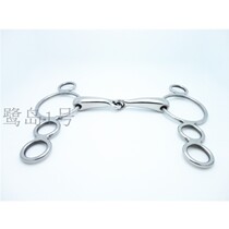  Stainless steel horse chews Empty shell armature Equestrian supplies British harness mouth armature Gag bit 13㎝