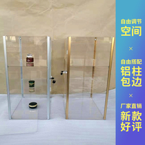 Acrylic display cabinet jewelry boutique with lock transparent rack Lego hand-made model toy dust-proof storage