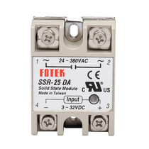 Single-phase solid state relay SSR-25DA DC controlled AC 220v25a small solid