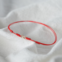 2021 new very fine red rope anklet female summer transfer giant small bracelet foot rope exotic Advanced Foot chain