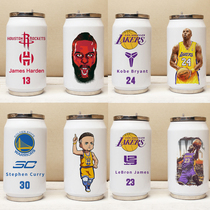 Lakers James Water Cup Kobe Bryant Thermos Harden Owen Curry Around Cup Mens Customized Birthday Gift