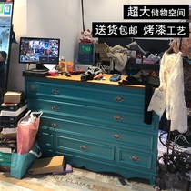 Lacquer cash register table clothing store small modern simple goods counter shoe shop bar counter vintage beauty salon front desk