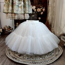 45cm violent skirt supports daily Lolita Ultra - Pungle Skirt wedding dress skirt and can sit Lolita