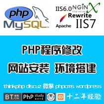 PHP website building Web page code modification Vulnerability repair Source code customization Secondary interface api development and maintenance