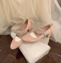 Sheii Su Inin Twilight Love~Amiu Drill Round and Mary Jane Single Shoes