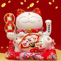 Zhaocai cat ornaments automatic shakes big and small shop opening housewarming living room cashier Creative Gift Piggy Bank