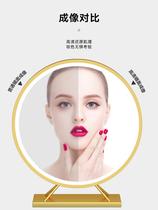 Cosmetic mirror desktop LED lamp home bedroom large female Net red dormitory dressing table with lights ins Wind mirror