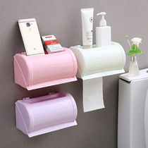 Camellia tissue box Toilet toilet toilet Wall-mounted toilet paper box Toilet toilet paper toilet paper box