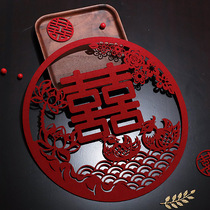 Wedding Happy Words to Double Hebridesmaids Home Door Windows Window Flower Doors Stickup Womens Arranged Wedding house Decorative Glass Window Sticker