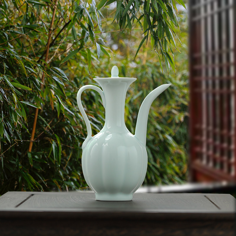 中国 宋時代 影青磁 执壺 水注。 南宋青白釉帶蓋執壺| Chinese Art