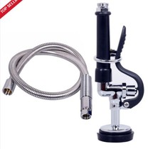 Hotel kitchen shower faucet high pressure hose dishwasher pre-rinse full copper spray shower head