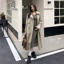 Where is the orange tree in the Korean line card with its coat of colors and coat the womens autumn Inlém High Sensation Temperament Long Style Coat
