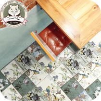 American vintage tiles Bathroom tiles Kitchen living room Bedroom balcony floor tiles Art background wall tiles 300