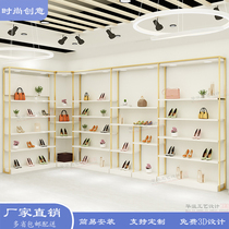 Shoe store shoe rack display rack multi-layer live broadcast commercial bag childrens shoes shelf shop decoration showcase