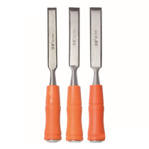 Ordinary orange red handle grinding wheel grinding single woodworking chisel Various specifications of high-grade handle machine grinding woodworking chisel
