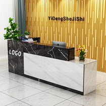 Company front desk reception desk corner cashier counter desk paint reception desk reception desk