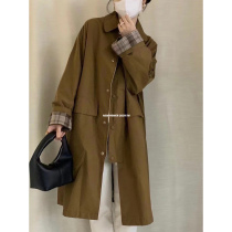 NPR22 Spring and autumn hankeren in the middle of the long section of the caper the womens Korean version of the casual loose lining and the thin coat