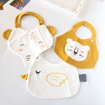 Cartoon baby cotton bib spit milk baby cute waterproof saliva towel boy boy girl absorbent bib fake collar